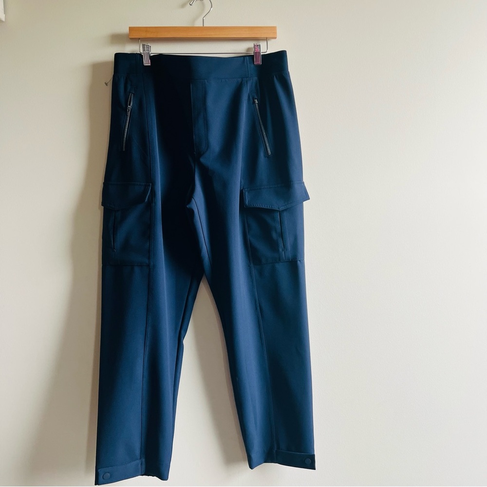 Athleta Endless High Rise Pants Plus Size 16 Navy Blue Travel Modern Comfortable